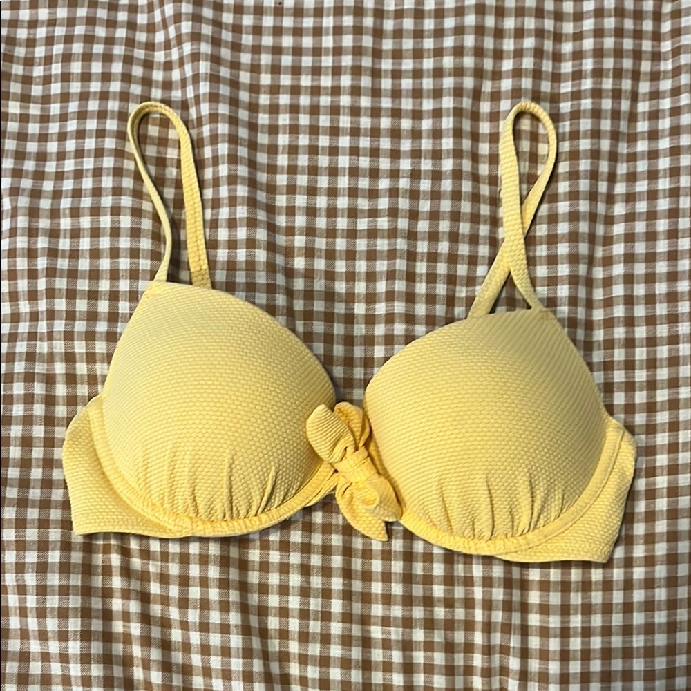 Yellow Women's Bikini Top